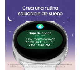 Smartwatch Samsung Galaxy Watch 8 44mm LTE SM-L335FZS - Plata / Blanco