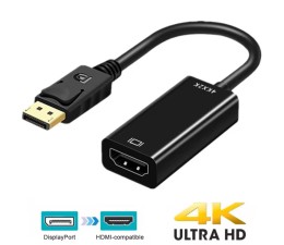 Adaptador 4K DisplayPort DP Macho a HDMI Hembra con cable