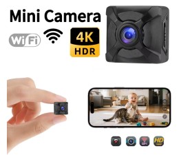 Camara IP Wifi Mini HD Monitoreo Vision Nocturna Hogar con bateria