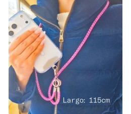 Cordon Largo con Adaptador Apokin para Colgar Movil 34979-4 - Rosa