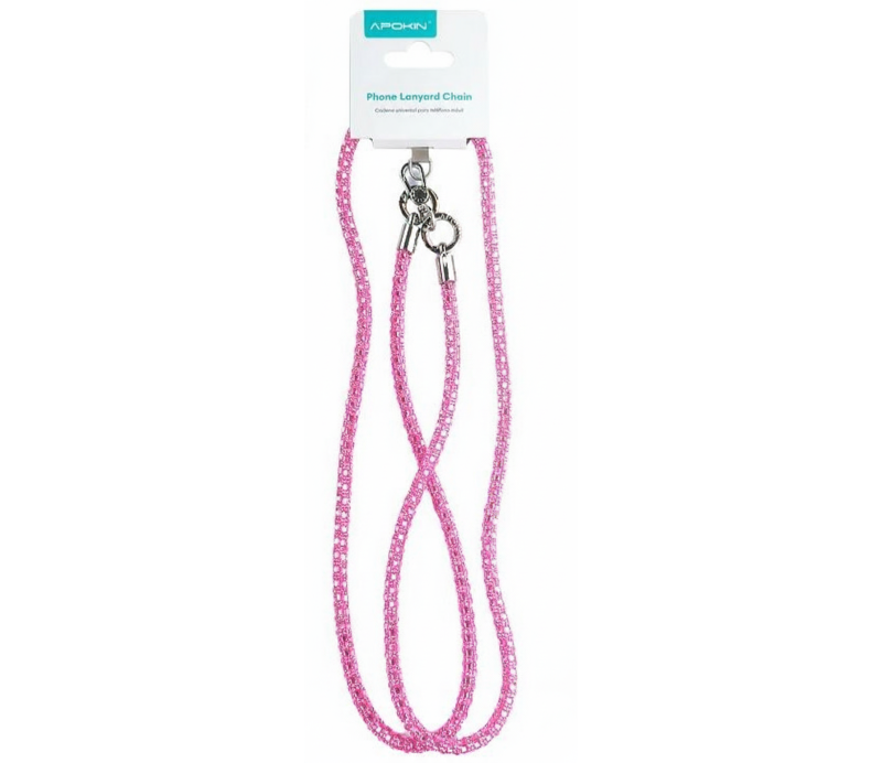 Cordon Largo con Adaptador Apokin para Colgar Movil 34979-4 - Rosa