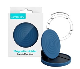 Soporte Apokin con Magsafe Plegable + Anilla Metalica Adhesiva 98575-06 - Azul