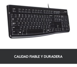 Teclado USB Logitech K120 - Negro