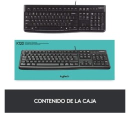 Teclado USB Logitech K120 - Negro