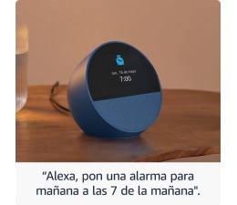 Altavoz Inteligente Amazon Echo Spot con Reloj Desperatdor (2024) - Negro