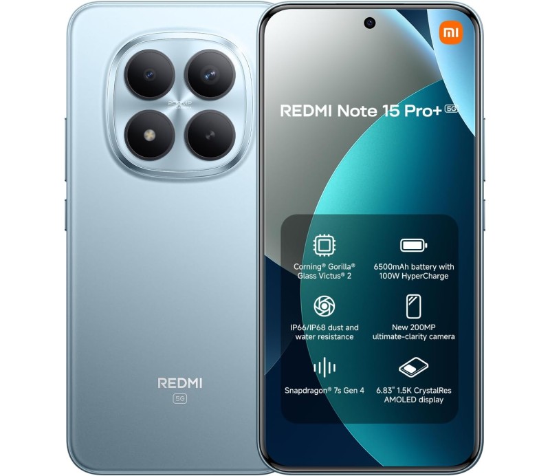 Smartphone Xiaomi Redmi Note 15 Pro Plus 12GB 512GB 5G - Azul