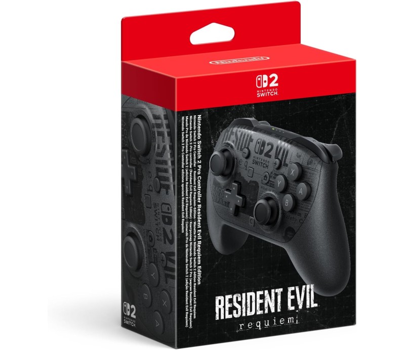 Mando Pro Controller Nintendo Switch 2 Resident Evil Requiem Edicion