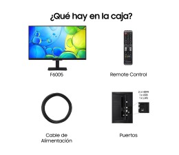 Televisor Samsung 27" TU27F6005F FHD Smart TV - Negro