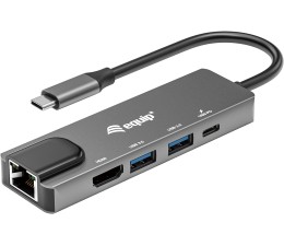 HUB Docking Station USB Tipo C Equip 5 en 1 HDMI / RJ45 / USB 3.2 / 100W 133489
