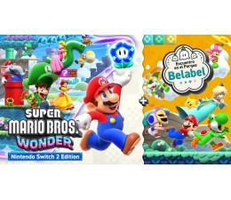 Juego Switch 2 Nintendo Super Mario Bros Wonder + Encuentro en el Parque Belabel