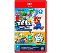 Juego Switch 2 Nintendo Super Mario Bros Wonder + Encuentro en el Parque Belabel