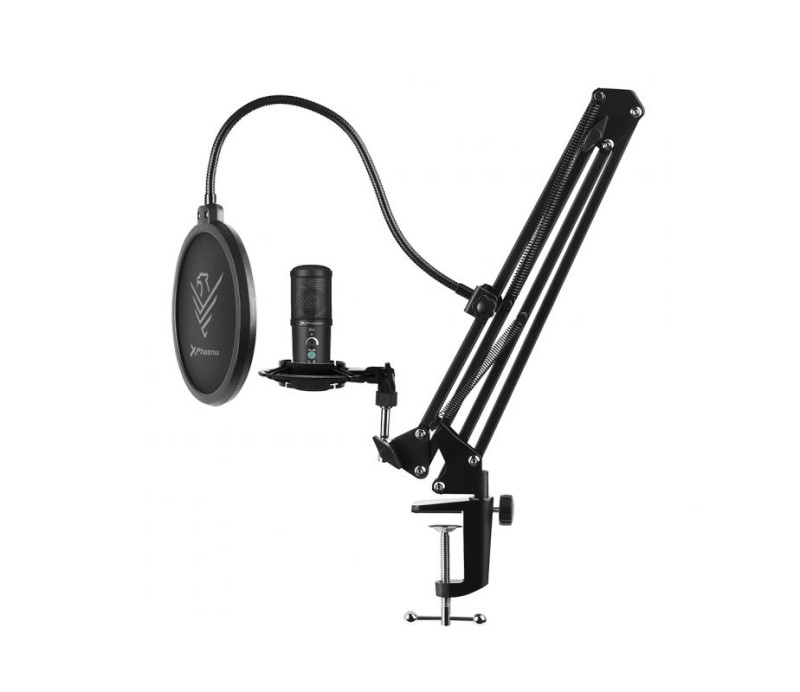 Microfono Kit Phoenix Streamcast Pro Gaming USB con Brazo Articulado – PHSTREAMCAST-PROU