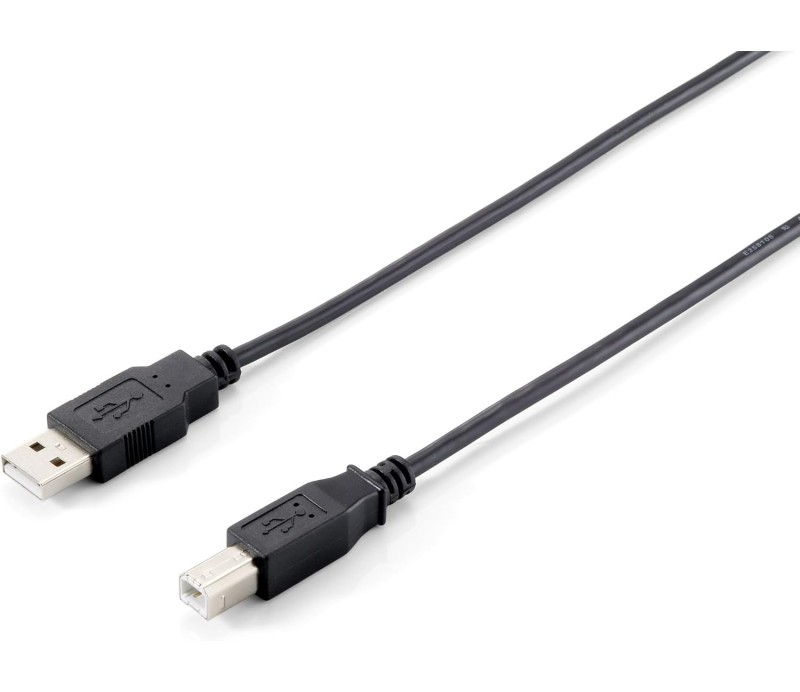 Cable Impresora Equip 128862 USB A - USB B Macho-Macho 5m - Negro