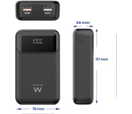 Bateria Externa Powerbank Ewent EW1164 20000mAh PD 65W