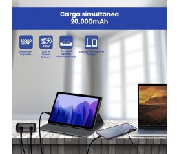 Bateria Externa Powerbank Ewent EW1164 20000mAh PD 65W