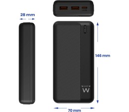 Bateria Externa Powerbank Ewent EW1163 20000mAh PD 22,5W