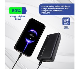 Bateria Externa Powerbank Ewent EW1163 20000mAh PD 22,5W