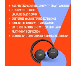 Auriculares JBL Tune 670NC con Cancelacion de Ruido - Negro