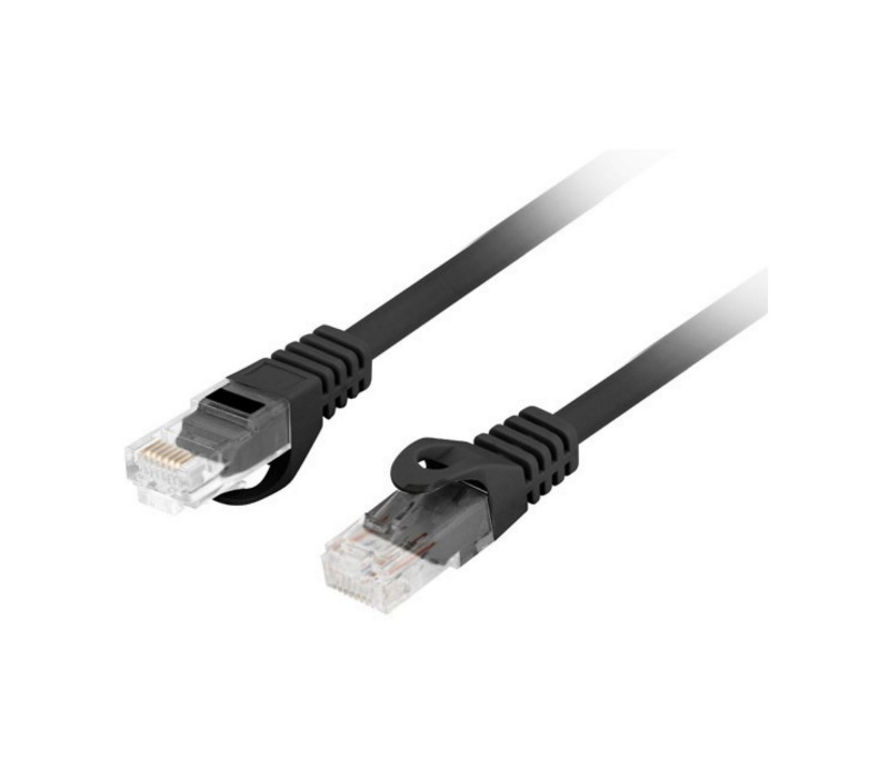Cable Red Latiguillo UTP CAT6 RJ45 1.5m Lanberg PCU6-10CC-0150-BK Negro