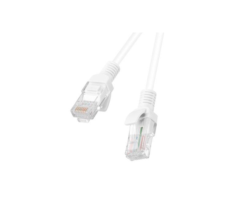 Cable Red Latiguillo UTP CAT6 RJ45 2m Lanberg PCU6-10CC-0200-W Blanco
