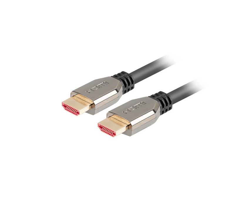 Cable HDMI 2.1 M/M Lanberg 8K 60hz 1m CA-HDMI-30CU-0010-BK Negro