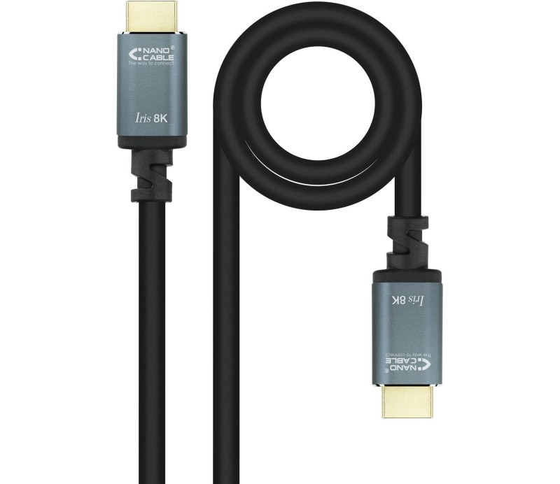 Cable HDMI 2.1 M/M Nanocable 8K 2m 10.15.8002 Negro