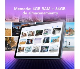 Tablet TCL Tab 10L Gen 4 8483A1 10,1" 4GB 64GB Negro