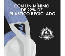 Auriculares Gaming Logitech G435 LIGHTSPEED Wireless Inalambrico 2.4GHz - Blanco/Azul