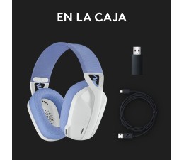 Auriculares Gaming Logitech G435 LIGHTSPEED Wireless Inalambrico 2.4GHz - Blanco/Azul