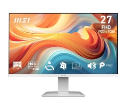Monitor MSI Pro 27" LED MP273W IPS FHD HDMI D-Sub 144Hz 1ms con Altavoz - Blanco