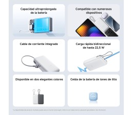 Powerbank Xiaomi BHR9738GL 20000 mAh USB A - Negro