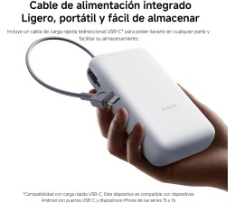 Powerbank Xiaomi BHR9738GL 20000 mAh USB A - Negro