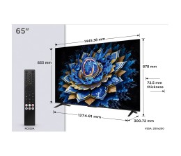 Televisor TCL 65" 65T69C UHD QLED Google TV