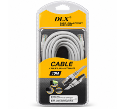 Cable Red Latiguillo UTP DLX CAT6 RJ45 DLX-410290 10M Gris