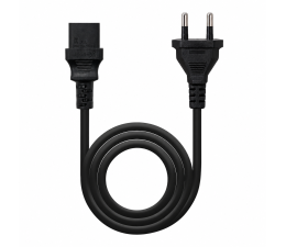 Cable Alimentacion 2 pin fino CC003 1.5m Negro