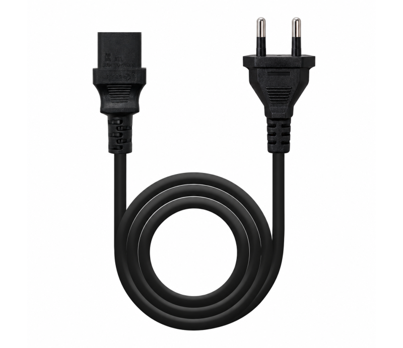Cable Alimentacion 2 pin fino CC003 1.5m Negro
