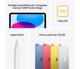 Apple iPad 11º Gen A16 11" 256GB Wifi MD4G4TY/A - Plata