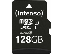 Memoria MicroSD Intenso 128GB UHS-I CL10  con Adaptador