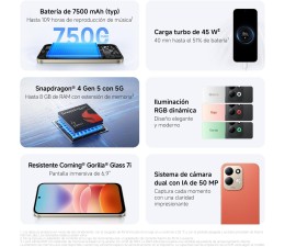 Smartphone Xiaomi Redmi 17 4GB 256GB 5G - Azul