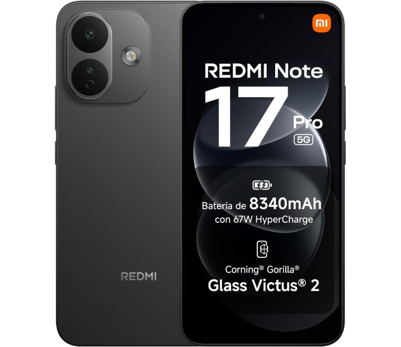 Smartphone Xiaomi Redmi Note 17 Pro 6GB 256GB 5G - Negro