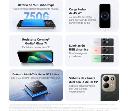 Smartphone Xiaomi Redmi 17 4GB 256GB 4G - Azul