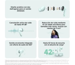 Auriculares BT TWS Xiaomi Redmi Buds 6 BHR9245GL Verde