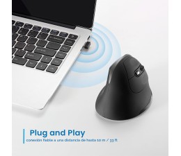 Raton Ergonomico Inalambrico Ewent EW3229 Gris
