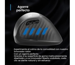Raton Ergonomico Inalambrico Ewent EW3229 Gris