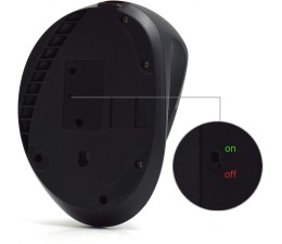 Raton Vertical Ergonomico Inalambrico Ewent EW3158 USB 1600DPI Negro