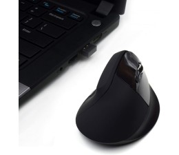 Raton Vertical Ergonomico Inalambrico Ewent EW3158 USB 1600DPI Negro