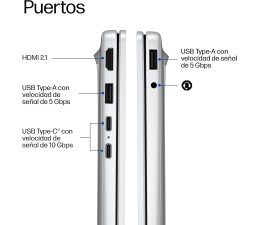 Ordenador Portatil HP Omnibook 3 14-HT0016NSX Ultra 5-225U 8GB SSD 512GB 14" Plata