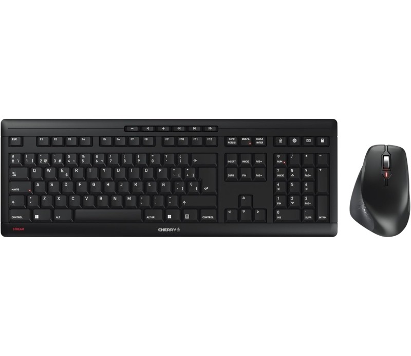 Teclado + Raton Cherry Inalambrico Stream Desktop Confort JD-8550ES-2  Negro