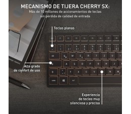Teclado + Raton Cherry Inalambrico DW9100 Slim JD-9100ES-2  Negro