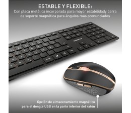 Teclado + Raton Cherry Inalambrico DW9100 Slim JD-9100ES-2  Negro